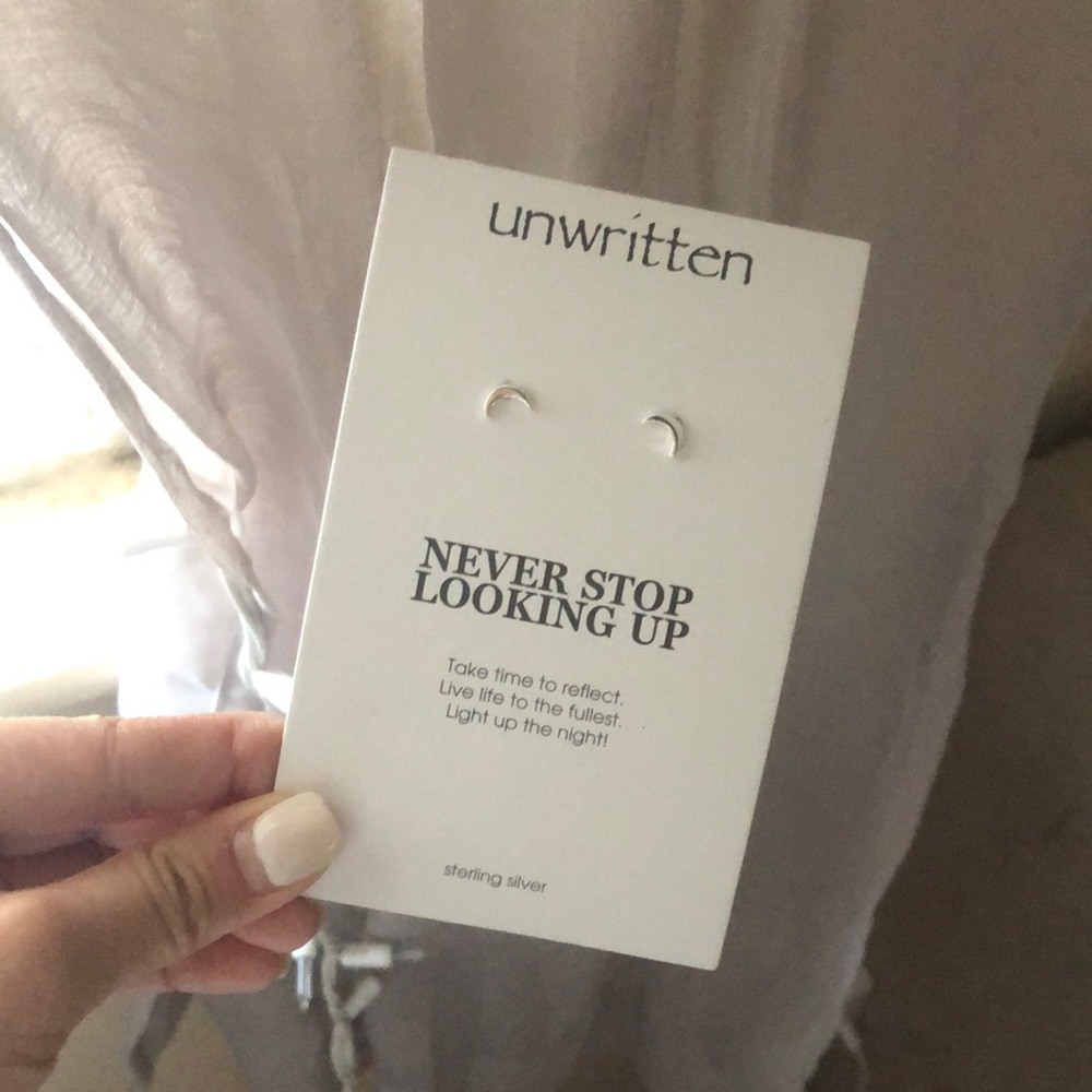 NWT moon earrings